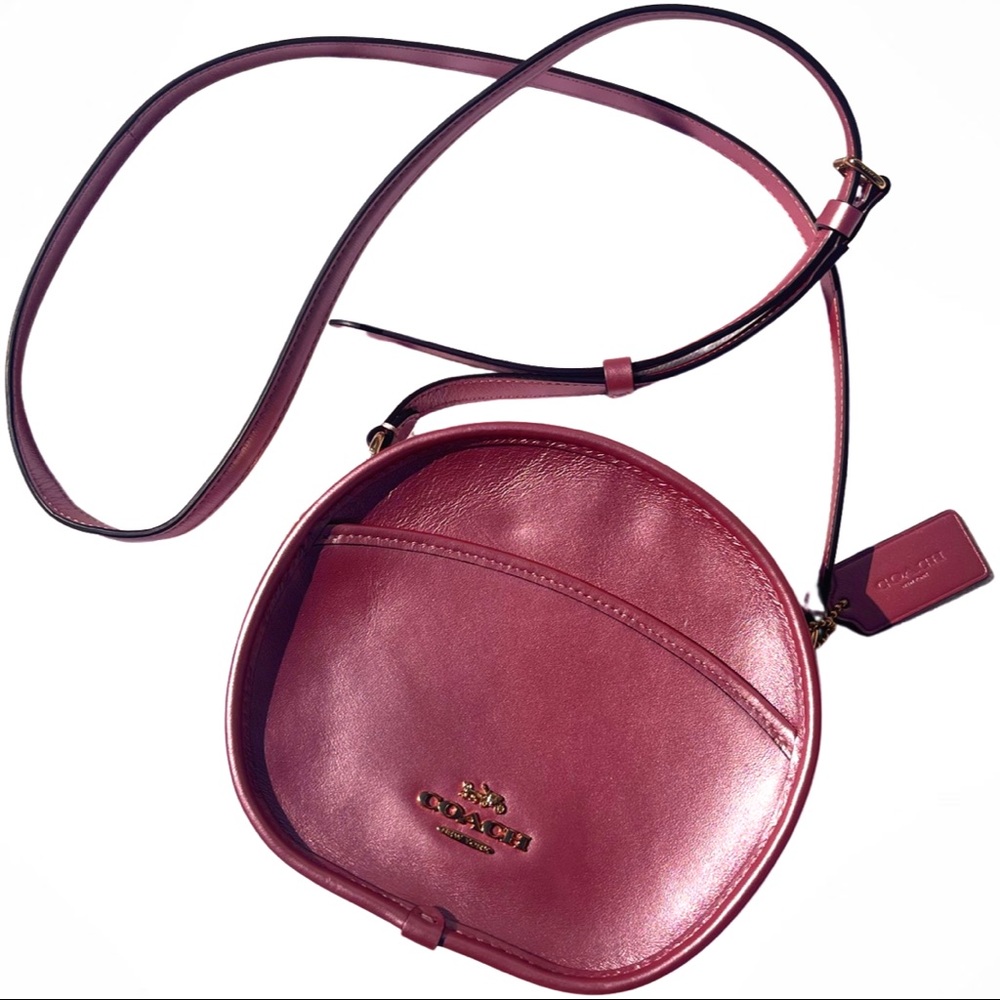 Coach Metallic Pink Canteen Crossbody Purse